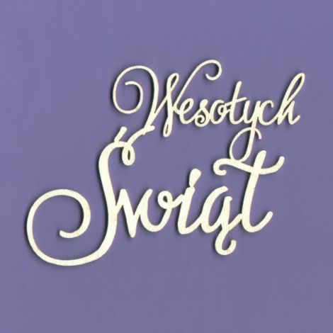 Tekturka Crafty Moly Napis G3 - Wesołych Świąt 2